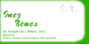 inez nemes business card